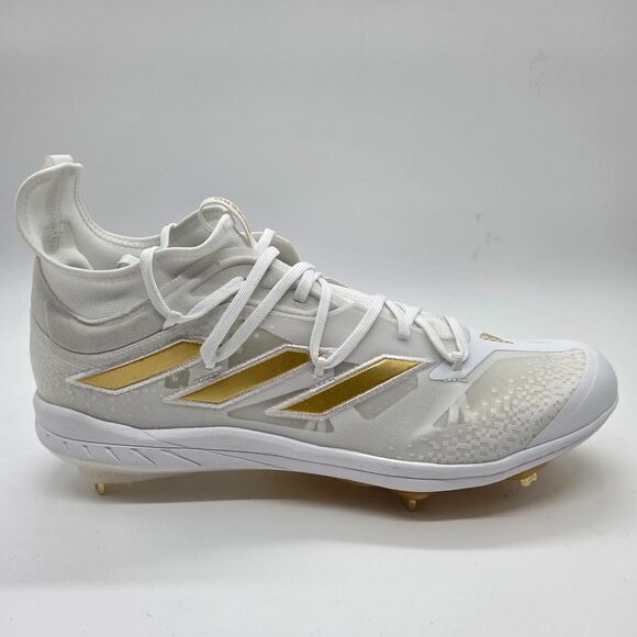 New Adidas Adizero Afterburner 9 NWV Men's Baseball Cleats Gold Size 15 - Picture 2 of 6